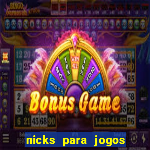 nicks para jogos de tiro